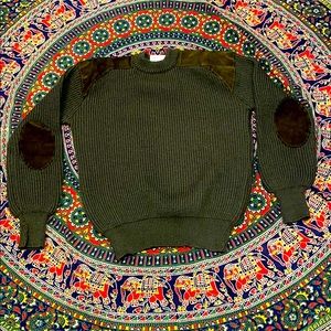 Olive Wool Military Field sweater. Size 46 L/XL